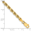 14K 7 inch 3.75mm Diamond-cut Rope with Lobster Clasp Chain