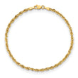 10k 2.8mm Semi-Solid Rope Chain