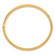 10k 3/16 Polished Hinged Baby Bangle