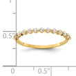 10K Polished CZ Ring