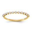 10K Polished CZ Ring