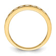 10K Polished 1.25mm CZ Channel Band