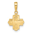 10k Miniature Four Way Medal Pendant