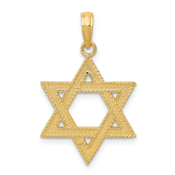 10K Star of David Pendant