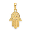 10K Hamsa W/Star Of David Pendant