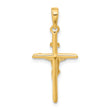 10K Stick Style Crucifix Pendant