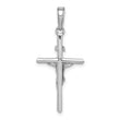 10K White Gold Stick Style Crucifix Pendant