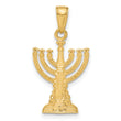 10K Menorah Pendant