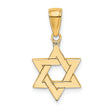 10k Polished Star of David Pendant