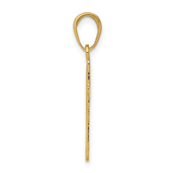 10k Polished Cross Pendant