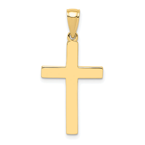 10k Polished Cross Pendant