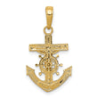 10k Mariners Crucifix Pendant