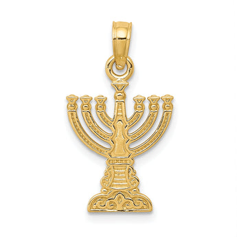 10K Menorah Pendant