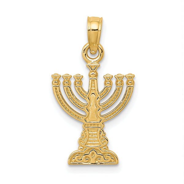 10K Menorah Pendant