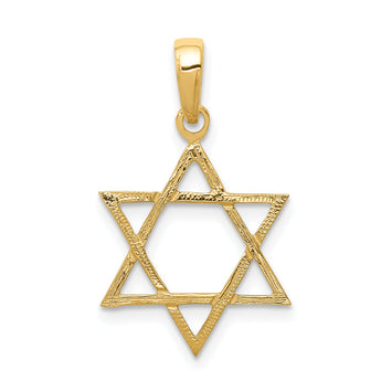 10K Star of David Pendant