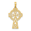 10K Polished Celtic Cross Pendant