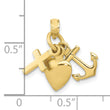 10K Faith, Hope and Charity Charm