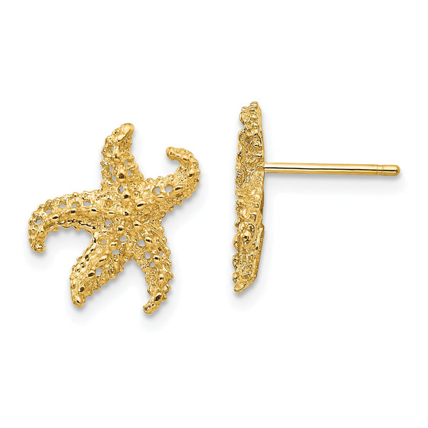 10k Starfish Earrings