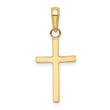 10k 3-D Cross Pendant