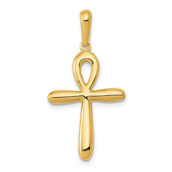 10k Ankh Cross Pendant