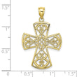 10K Filigree Cross Charm