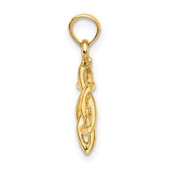 10K Polished Star Of David Charm