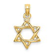 10K Polished Star Of David Charm