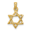 10K Polished Star Of David Charm