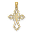 10K Cut-Out Fancy Cross Charm