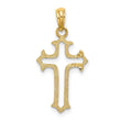 10K Cut-Out Cross Charm