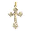 10K Filigree Cross Charm