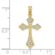 10K Filigree Cross Charm