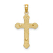 10K Inri Crucifix W/ Scroll Tips Charm