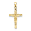 10K Beaded Accent Crucifix Charm