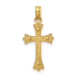 10k Two-tone Center Cross Charm