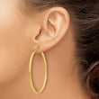 10k 2mm Square Tube Hoop Earrings