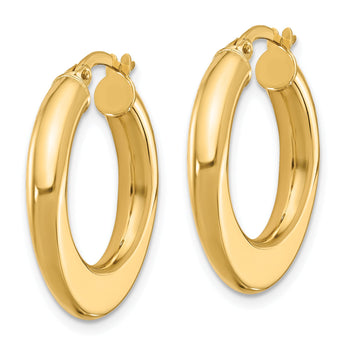10K Polished Hoop Earrings