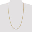 10k 3mm Concave Figaro Chain