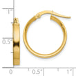 10k 3mm Small Hoop Earrings