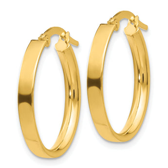 10k Oval Hoop Earrings