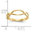 10k Polished Ichthus Fish Ring