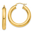 10k Yellow Polished 5mm Lightweight Hoop Earrings