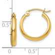 10k Polished Hoop Earring