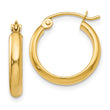 10k Polished Hoop Earring