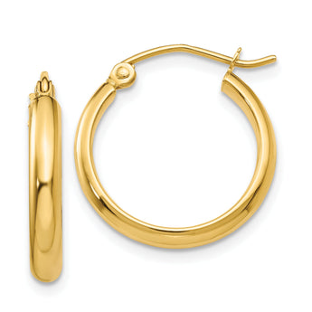 10k Polished Hoop Earring