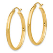 10k Polished Hoop Earring