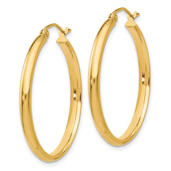 10k Polished Hoop Earring