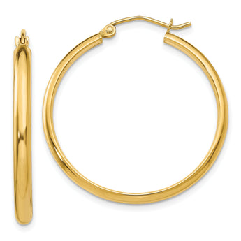 10k Polished Hoop Earring