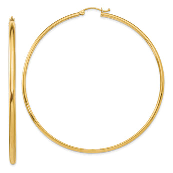 10k Polished Hoop Earring