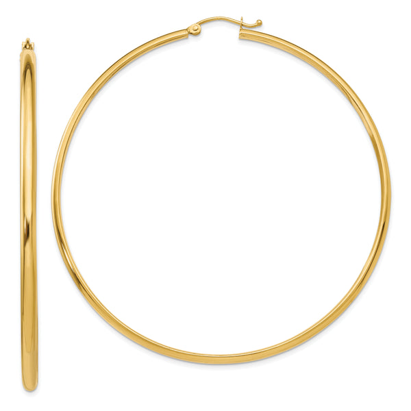 10k Polished Hoop Earring